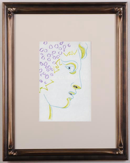 ジャン・コクトー版画額「三本の指で顔を隠す聖母」 | Natsume Books