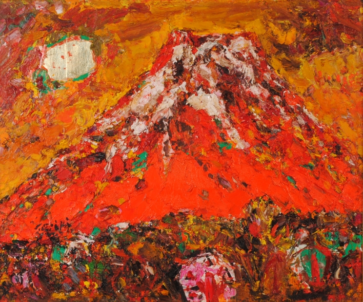 絵画 油彩本物 花咲く頃 安食慎太郎 絵画 油彩本物 花咲く頃 安食慎太郎