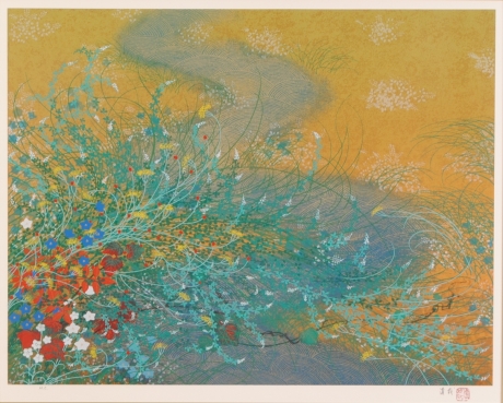 絵画リトグラフ版画シ―ト（マ−ジンなし）