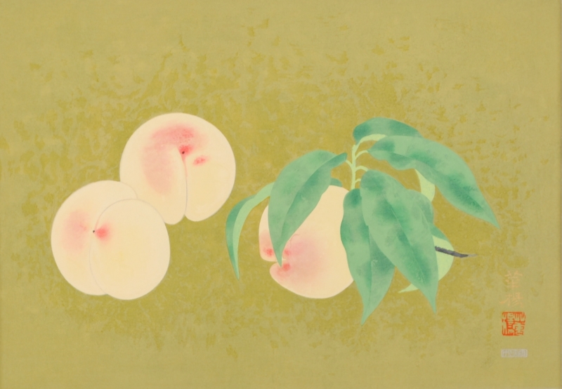 山口華楊 「卯」 うさぎ 陶板画版上落款 日本芸術院会員 日展理事 文化