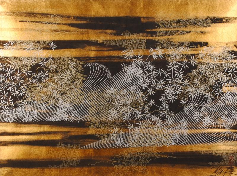 現代アートの絵画をシルクスクリーンの版画で制作した今井俊満の現代