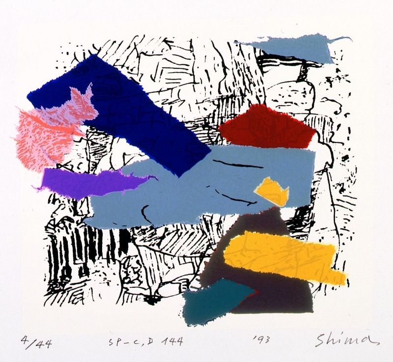 現代アートの絵をシルクスクリーンの版画で制作した島州一の現代アート