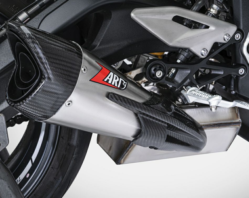 ストリートトリプル765 2023～ マフラー フルエキゾースト Eマーク付き