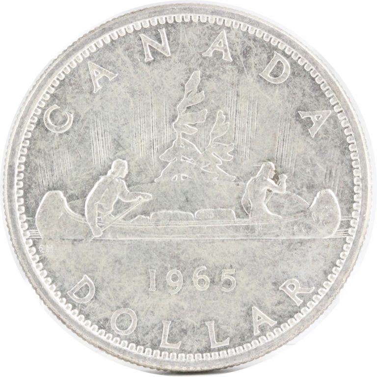 カナダ 1965年 1DOLLAR 銀貨 AU | ミスターコインズ