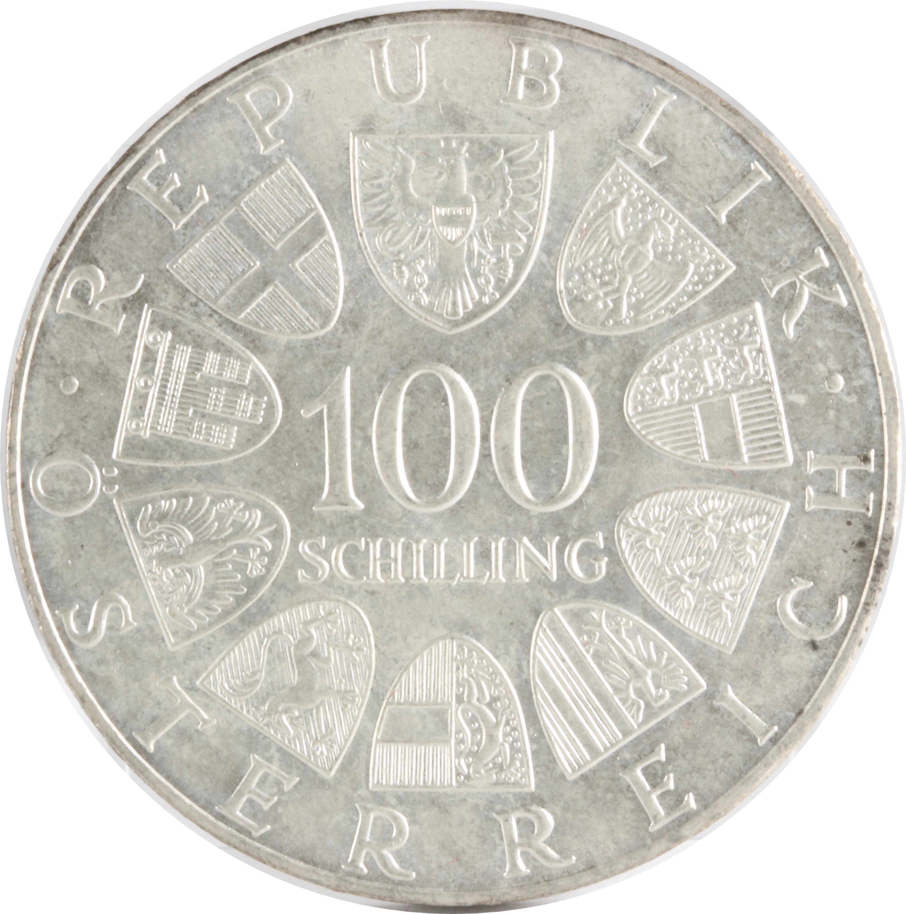 オーストリア 100シリング SCHILLING 銀貨 1975年 XF | ミスターコインズ