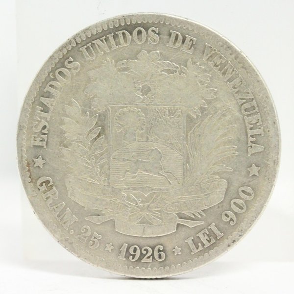 銀貨 希少ベネズエラ 5ボリバル 銀貨 1936年 大型銀貨 古銭 c52