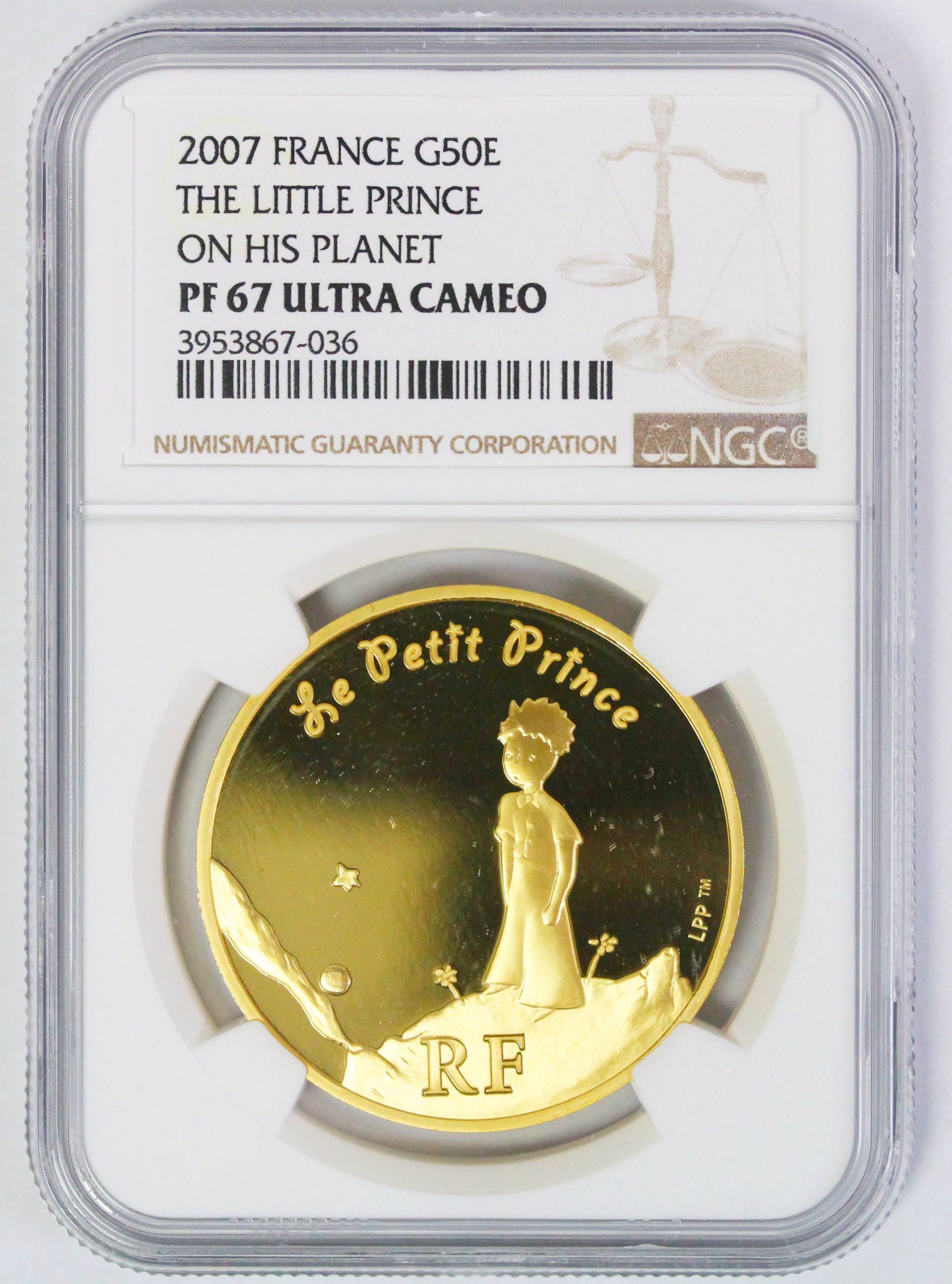 n*a様 星の王子様 60周年記念 プルーフ銀貨3種セット 星の王子さま 星