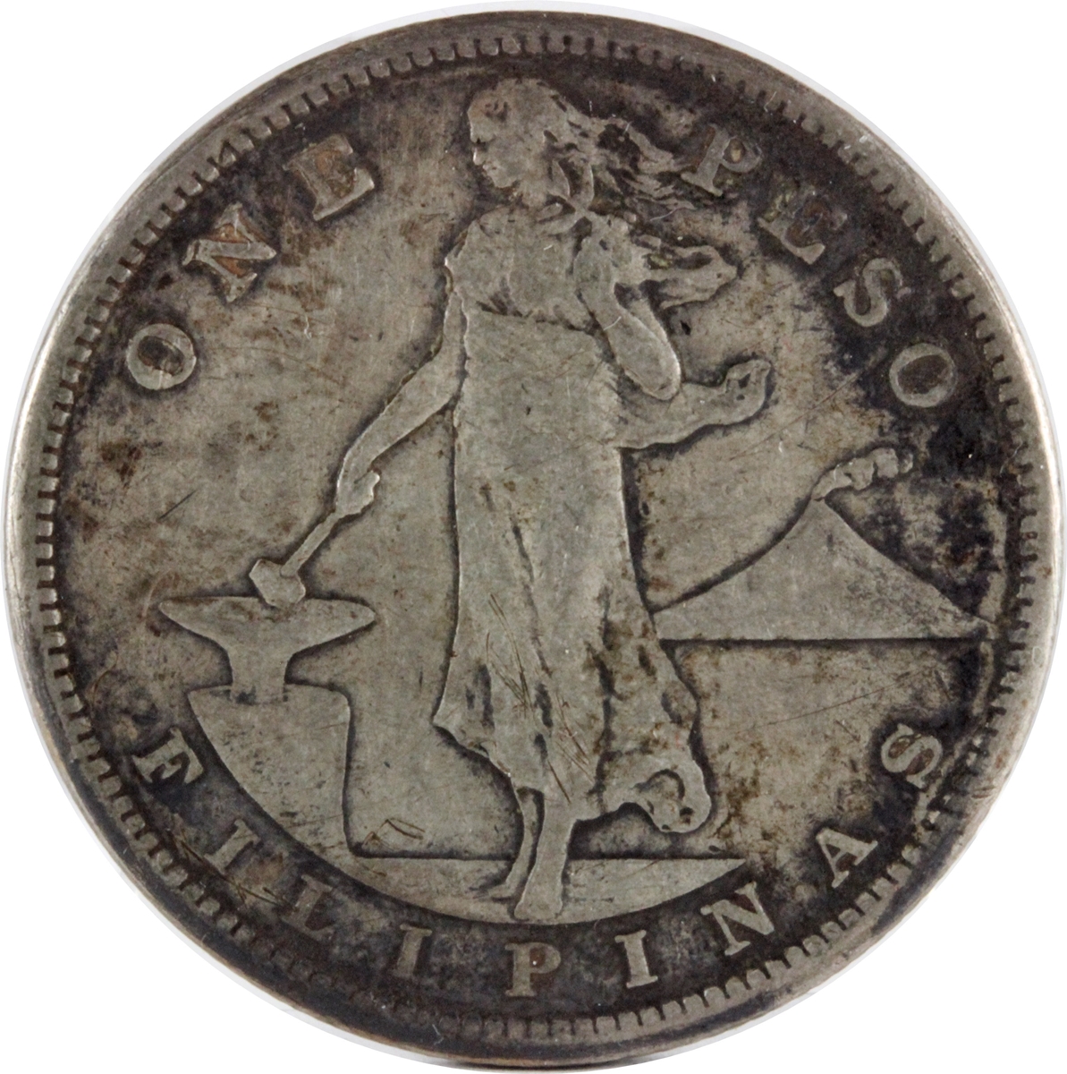 外国銀貨 フィリピン 1P銀貨 1907年 フィリピン 1907年 1PESO 銀貨 XF