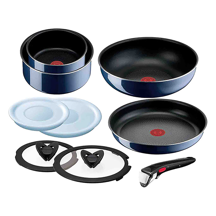 フライパン セット 9点セット ガス火専用 ブルー ｜ ミスターマックス