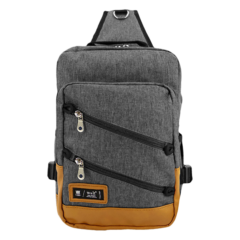 USB付ボディバッグ 410-086グレー ｜ ミスターマックスオンラインストア