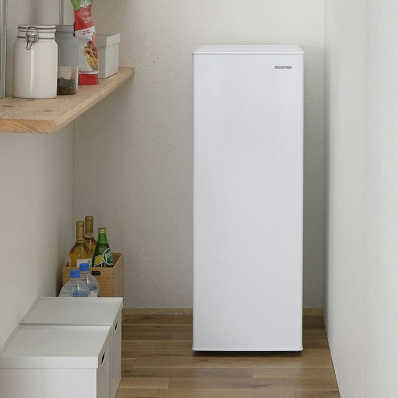 80L 1ドア冷凍庫 スリム IUSN-8A-W ホワイト ｜ ミスターマックス