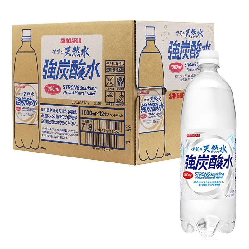 伊賀の天然水強炭酸水 （1000ml×12本） ｜ ミスターマックスオンライン
