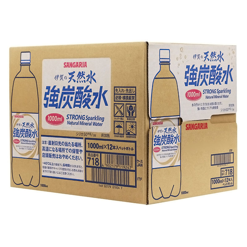 伊賀の天然水強炭酸水 （1000ml×12本） ｜ ミスターマックスオンライン