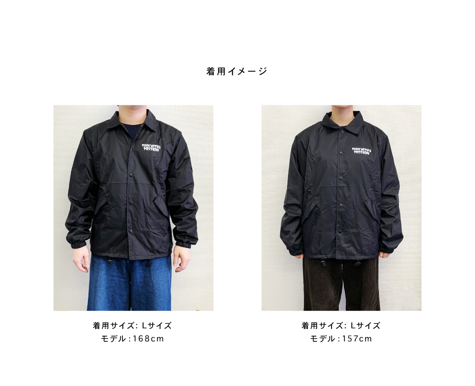 マンウィズアミッション コーチジャケット XLサイズ MAN WITH A