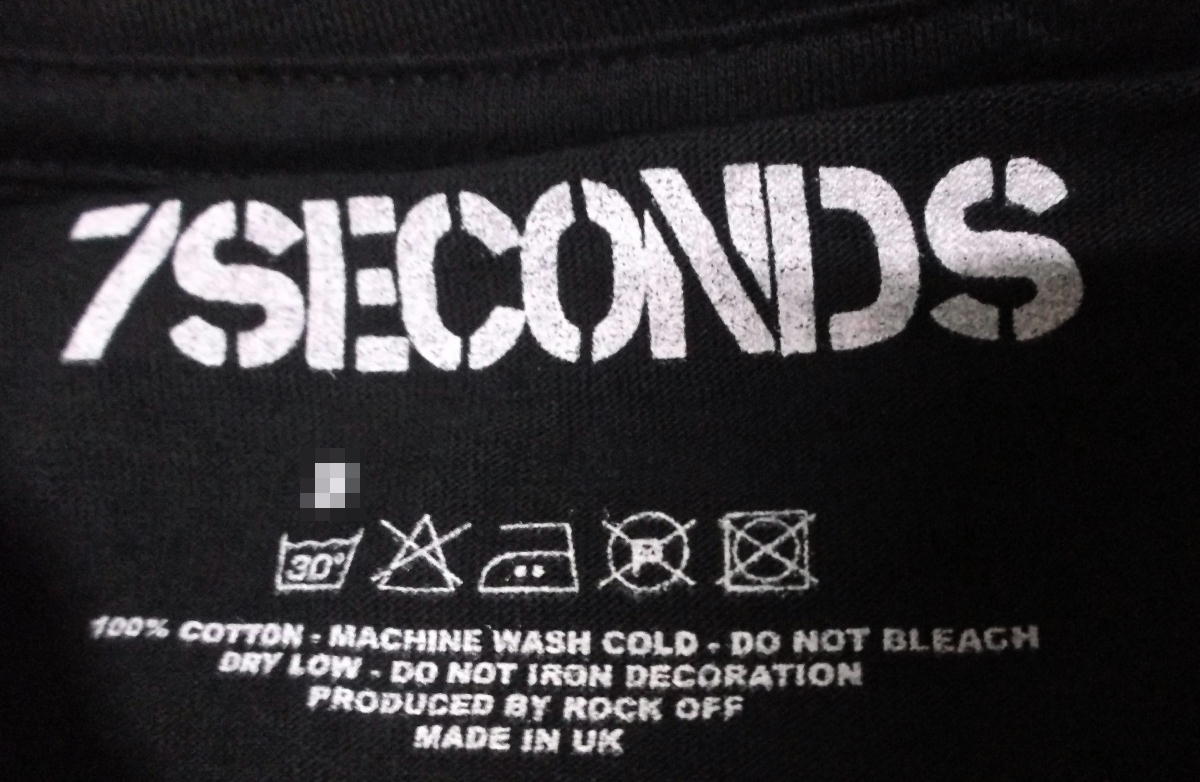 バンドTシャツ 通販 セブン セカンズ Tシャツ 7 SECONDS WTRT 正規品