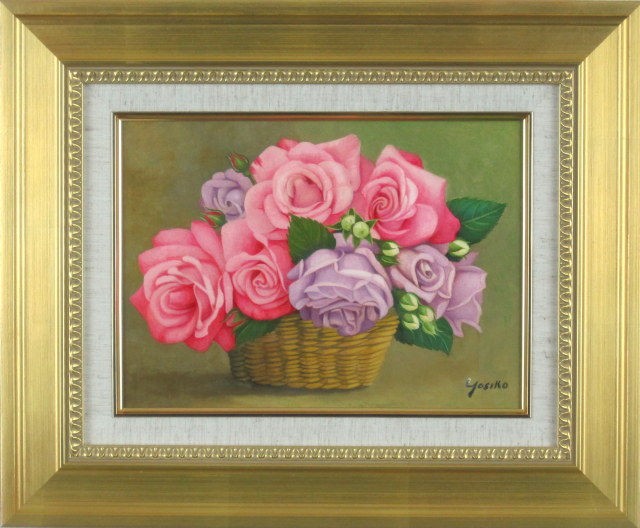 田渕眞兒 油絵 油彩 薔薇シリーズ 花 No.27 田渕眞兒 油絵 油彩 薔薇