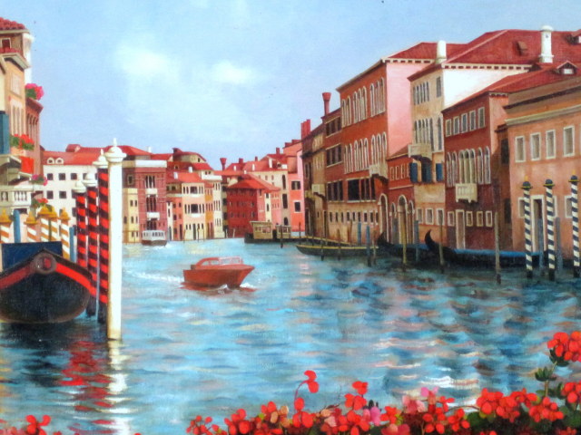 ☆熊谷善正☆「ベネチア 」油絵F6号