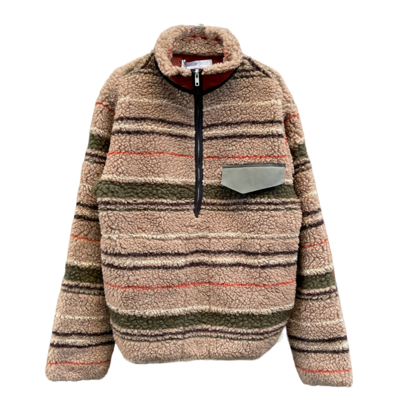 RANRA ランラ / THJORSAR PULLOVER (AMFW23PU04302755) Stripy Brown