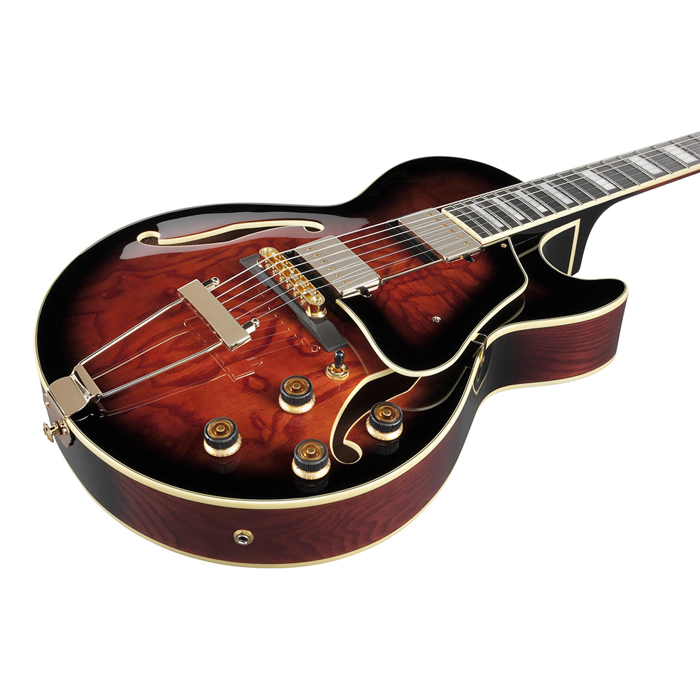 Ibanez AG Artcore Expressionist AG95QA-DBS (Dark Brown Sunburst