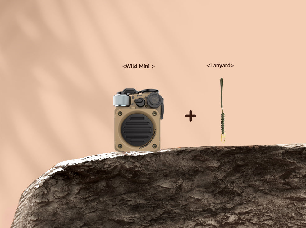 Wild Mini Outdoor Rugged Waterproof Bluetooth Speaker | Muzen Audio