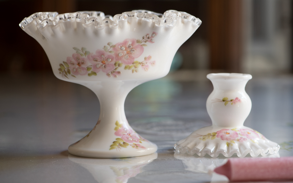 希少 fenton エメラルド クレスト アメリカ ビンテージ ミルクグラス