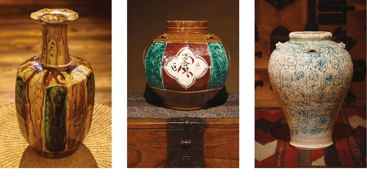 人間国宝 濱田庄司愛弟子】益子焼【明石庄作】造 注文 赤絵刷毛目 六