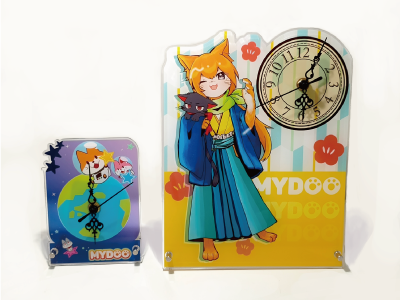ダイカット-アクリルクロック｜1個から製作可能！高品質・低価格・短
