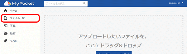 ヘルプ | アップロードした写真やファイルを見る | クラウドストレージ