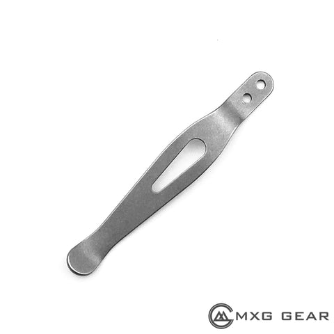 Custom Made Titanium Deep Carry Pocket Clip For Zero Tolerance
