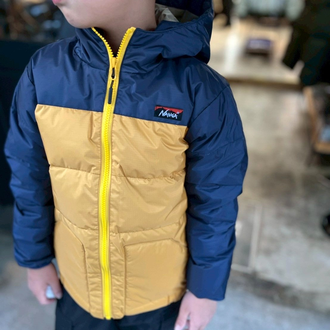 Kids AURORA TEX DOWN JACKET BICOLOR(キッズオーロラテックスダウン