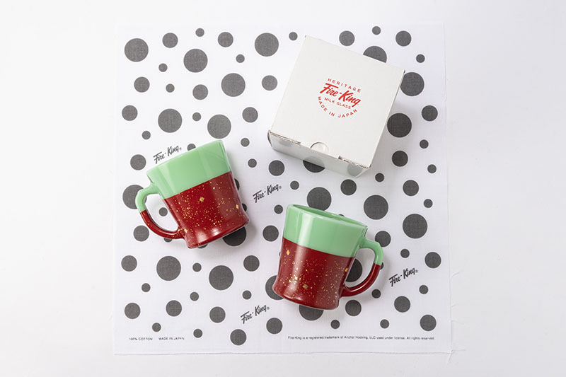 ラバーを漆に、ラメを金箔に 秀衡塗の技が光るFire-Kingマグ | なじょ
