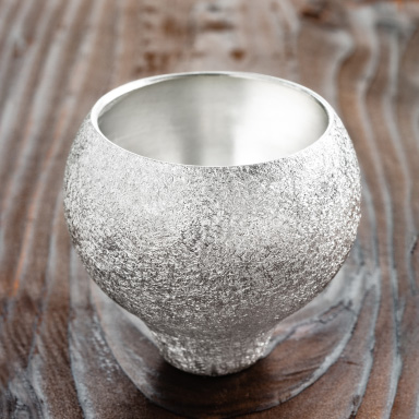 1644 純錫製 岡本謹製 古錫瓶子一対 酒器 32cm 時代物 1644 純