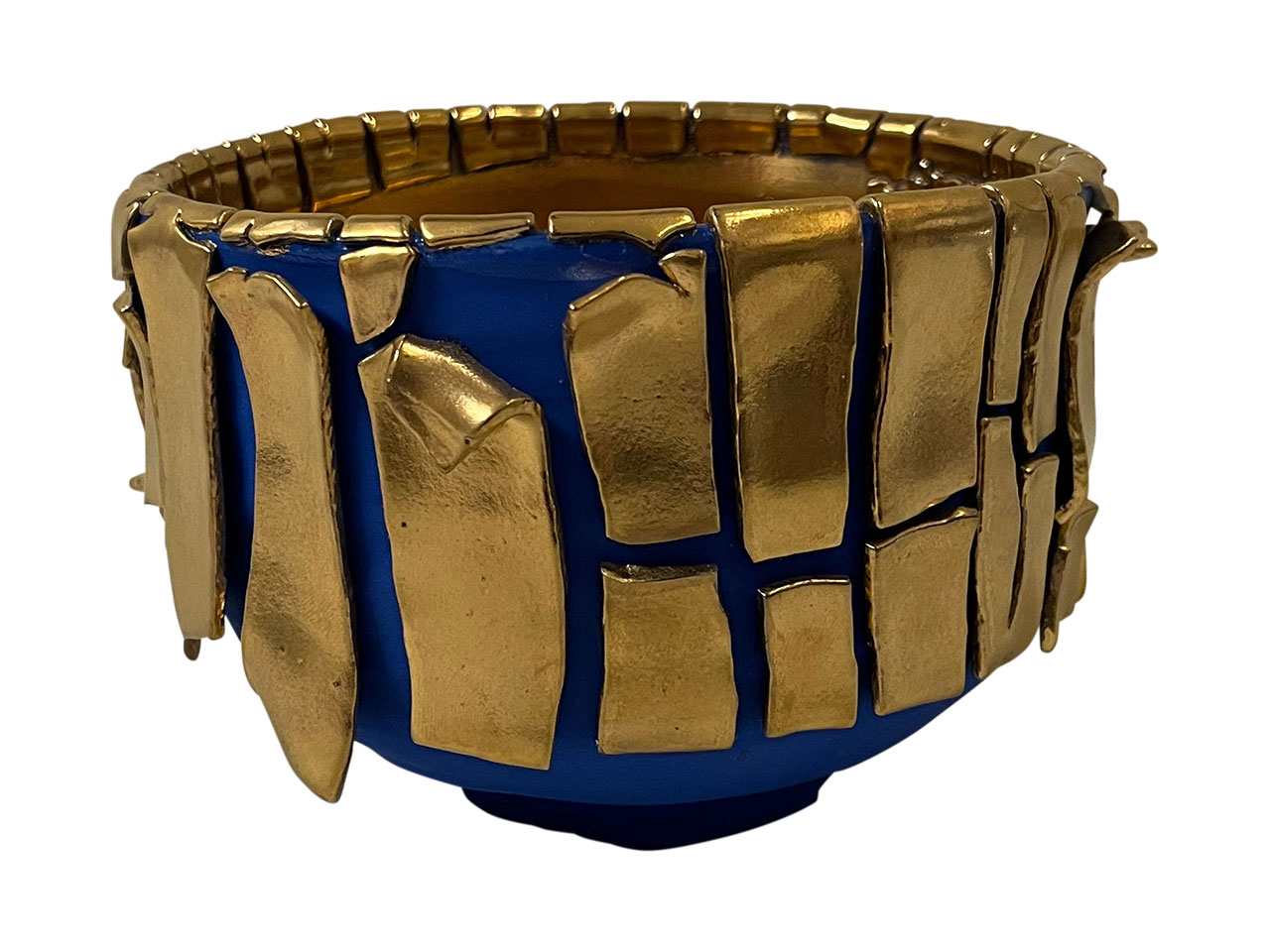 桑田卓郎 メタル ゴールド ブルー ぐい呑 桑田卓郎 メタル ゴールド