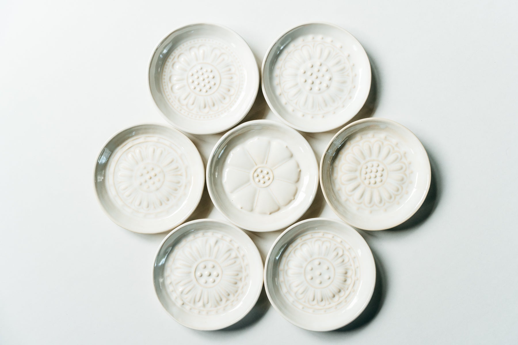 模法隆寺古瓦飾皿 楽斎(24cm大皿) 模法隆寺古瓦飾皿