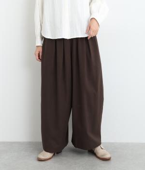 起毛コットンリネンワイドパンツ（m.n）の商品詳細