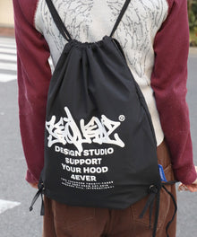 SEQUENZ 2 FACE STRING KNAPSACK / リバーシブル テック ナップサック