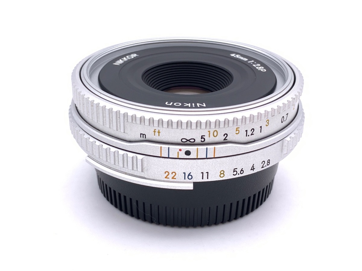 極上美品 Nikon ニコン Nikkor 45mm f 2.8 P シルバー AI Nikkor 45mm