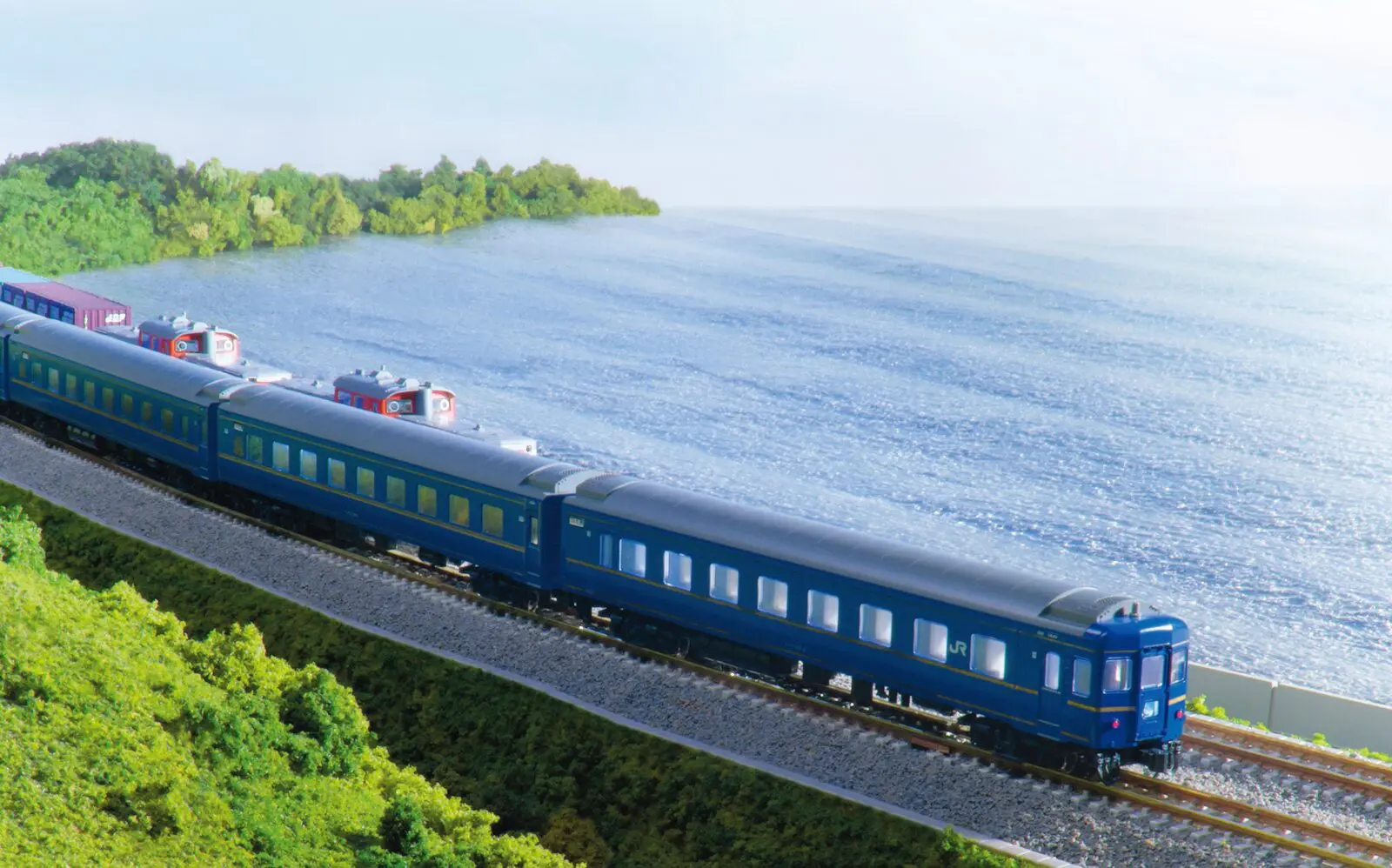 TOMIX 築堤大カーブS字レールセット 品番：91045 | NGaugeJP - 横濱模型