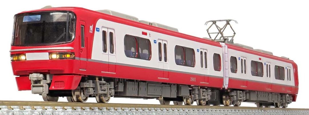 GM 名鉄1800系（新塗装・行先表示点灯）基本2両編成セット 品番：31656