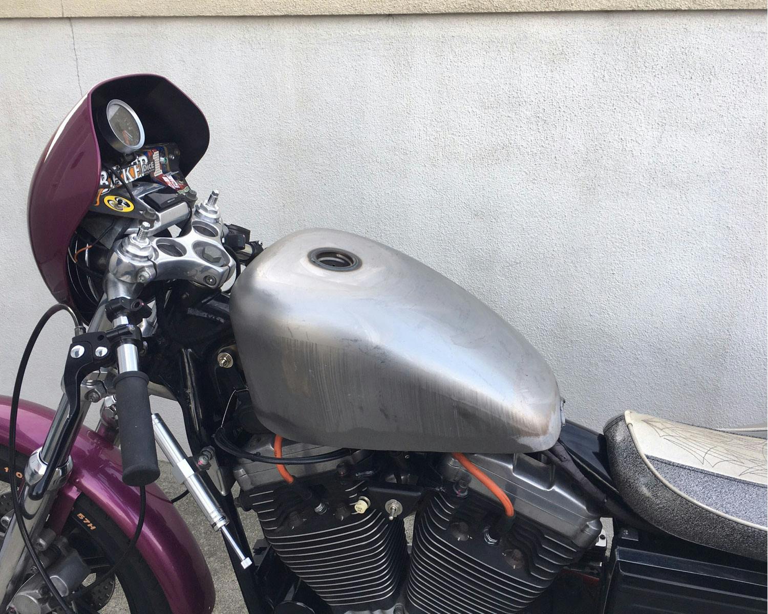 タンク ピーナッツタンク ハイトンネル 素地の上に艶消しクリア