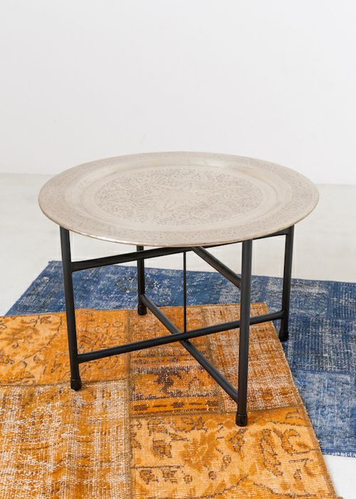 Brass Tray Moroccan Table | Pasand by ne Quittez pas | パサン