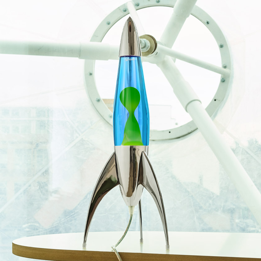 Telstar Silver Rocket Lava Lamp - Retro Rocket Lava Lamps