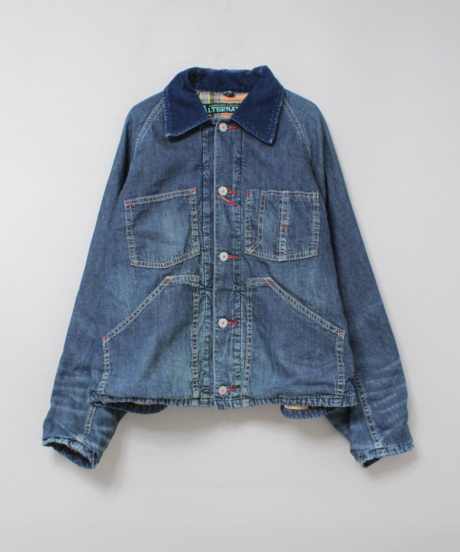 J2166 ショートカバーオール(M ツリーパターンプリント): アウター