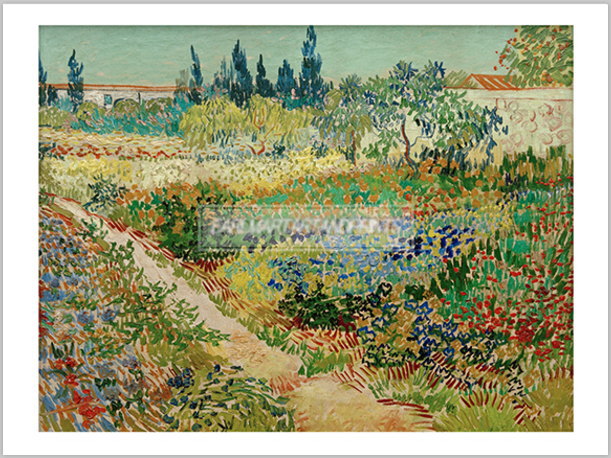 ヴィンセント・ファン・ゴッホ 『花咲く庭と小道』 ゴッホ 花咲く庭と小道