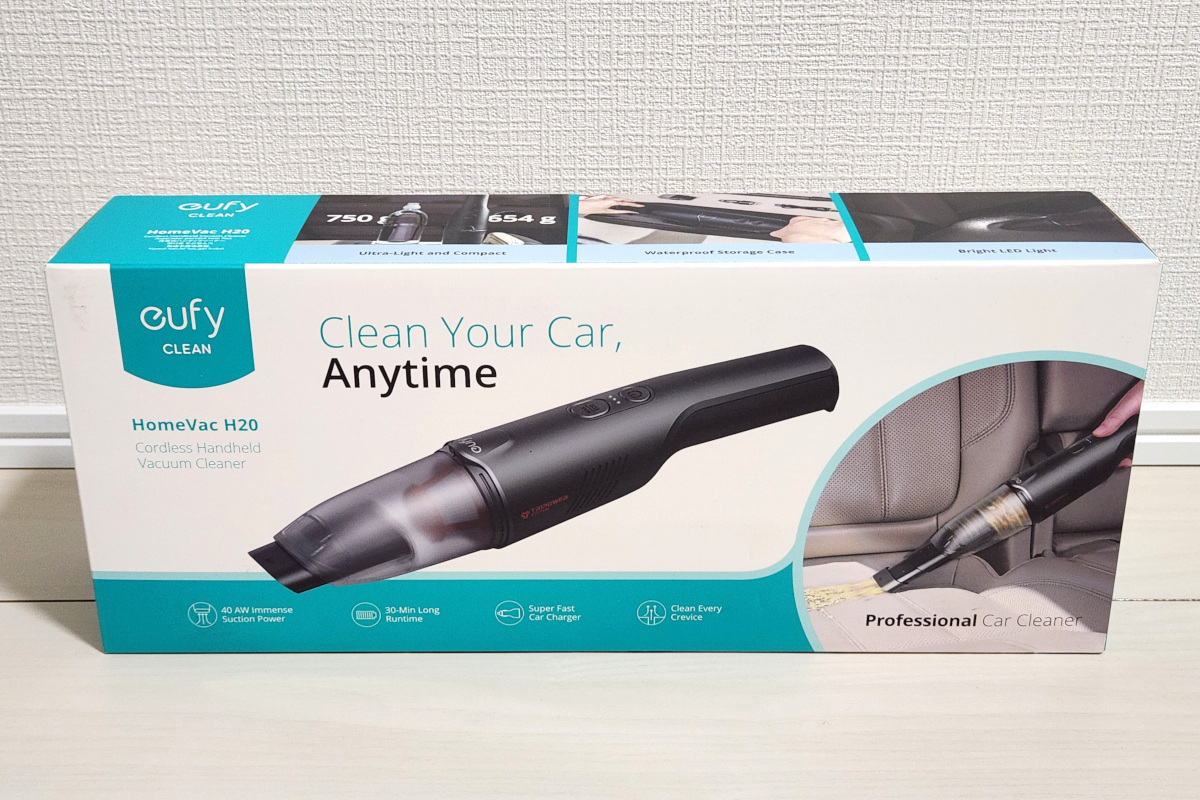 車用掃除機もUSB-Cで充電したい！ Ankerの「Eufy HomeVac H20」を買っ
