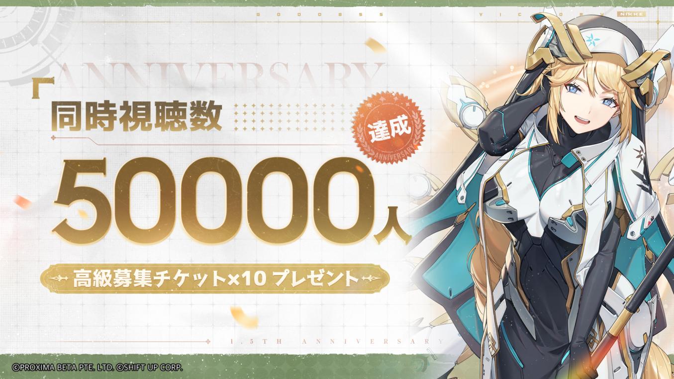 即日発送・匿名】勝利の女神 NIKKE 1.5周年記念生放送 アクリル