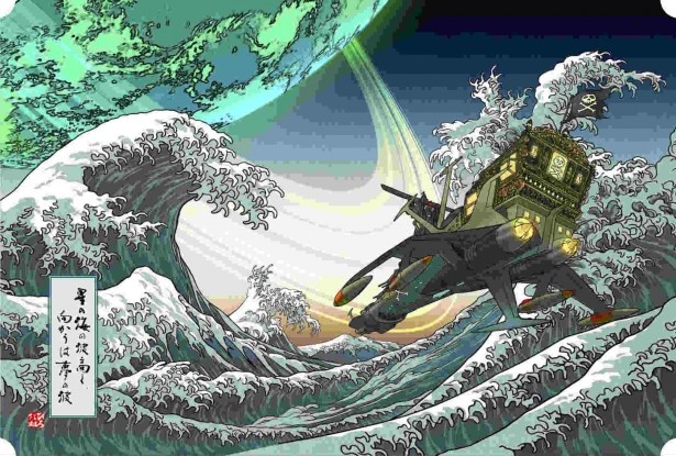 画像7 / 7＞「銀河鉄道999」「宇宙戦艦ヤマト」が浮世絵に！ファンには