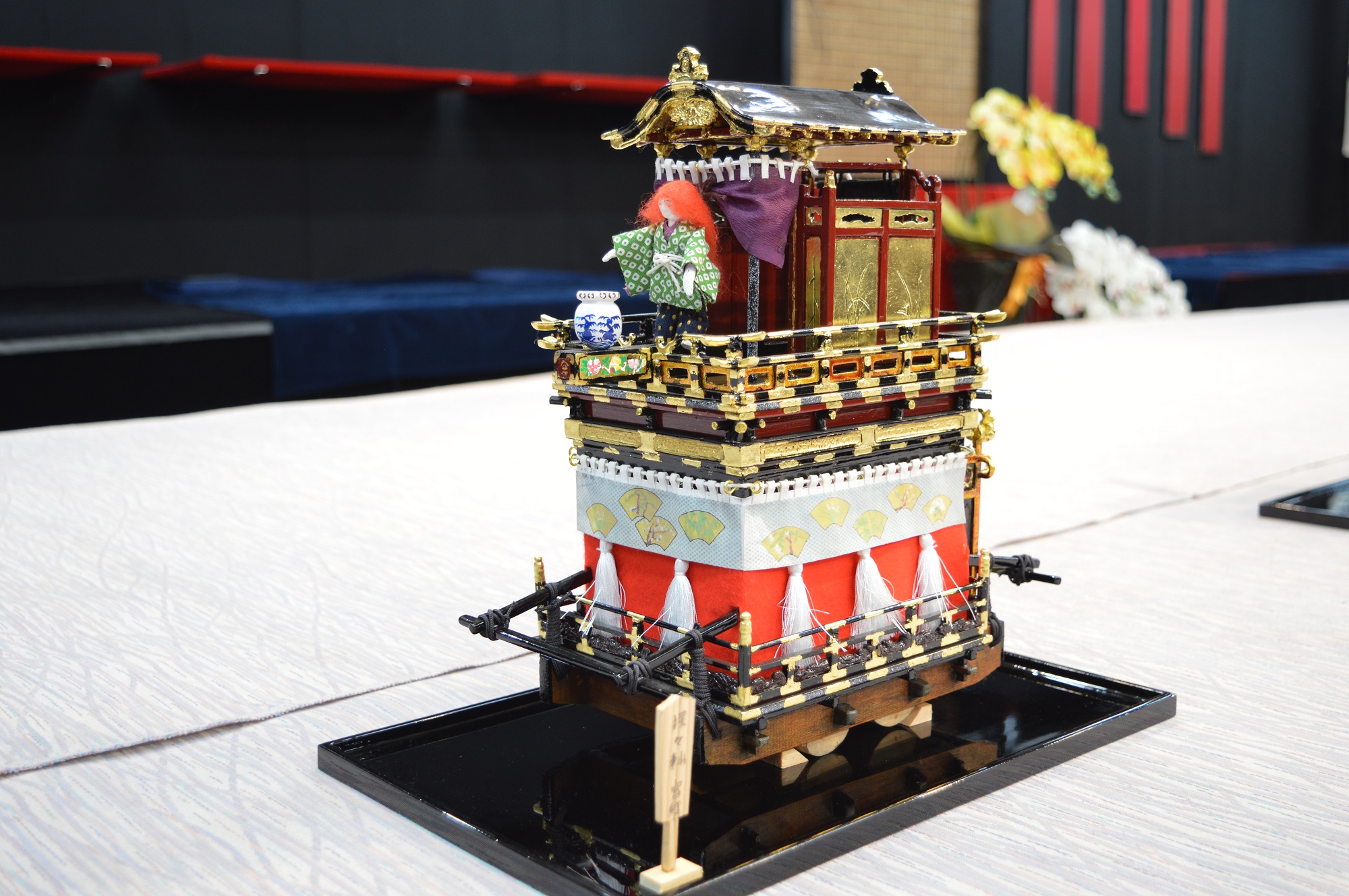1/20山車ミニチュア 大垣まつり軕布袋（ほてい）軕