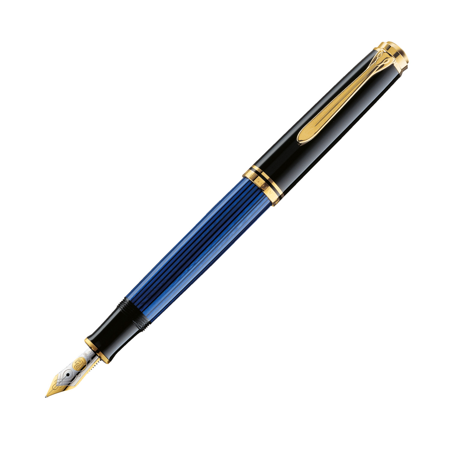 Pelikan M600 Fountain Pen – Blue Stripe – The Nibsmith