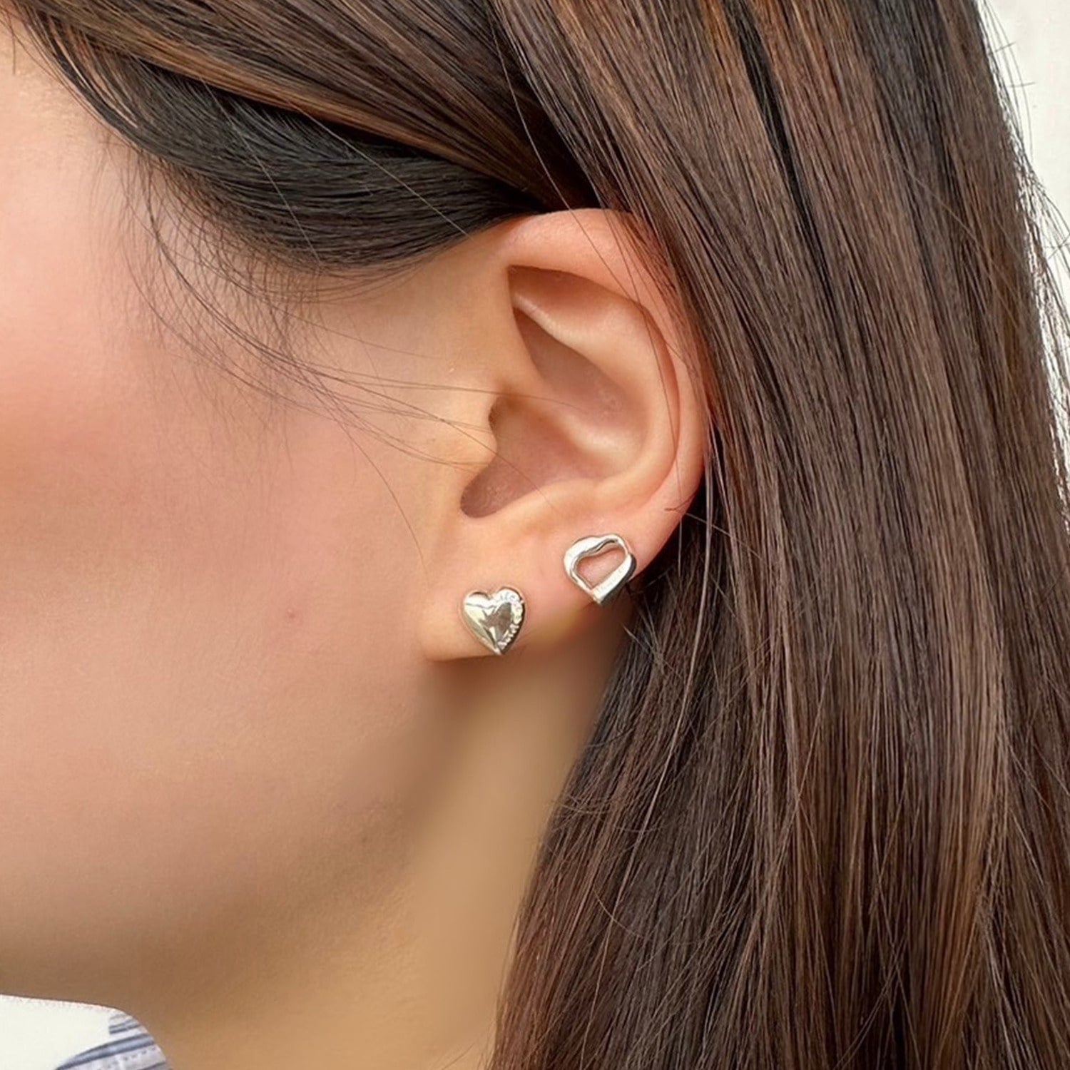 シルバーハートピアス（片耳用）｜ピアス｜ノジェス 公式オンラインストア